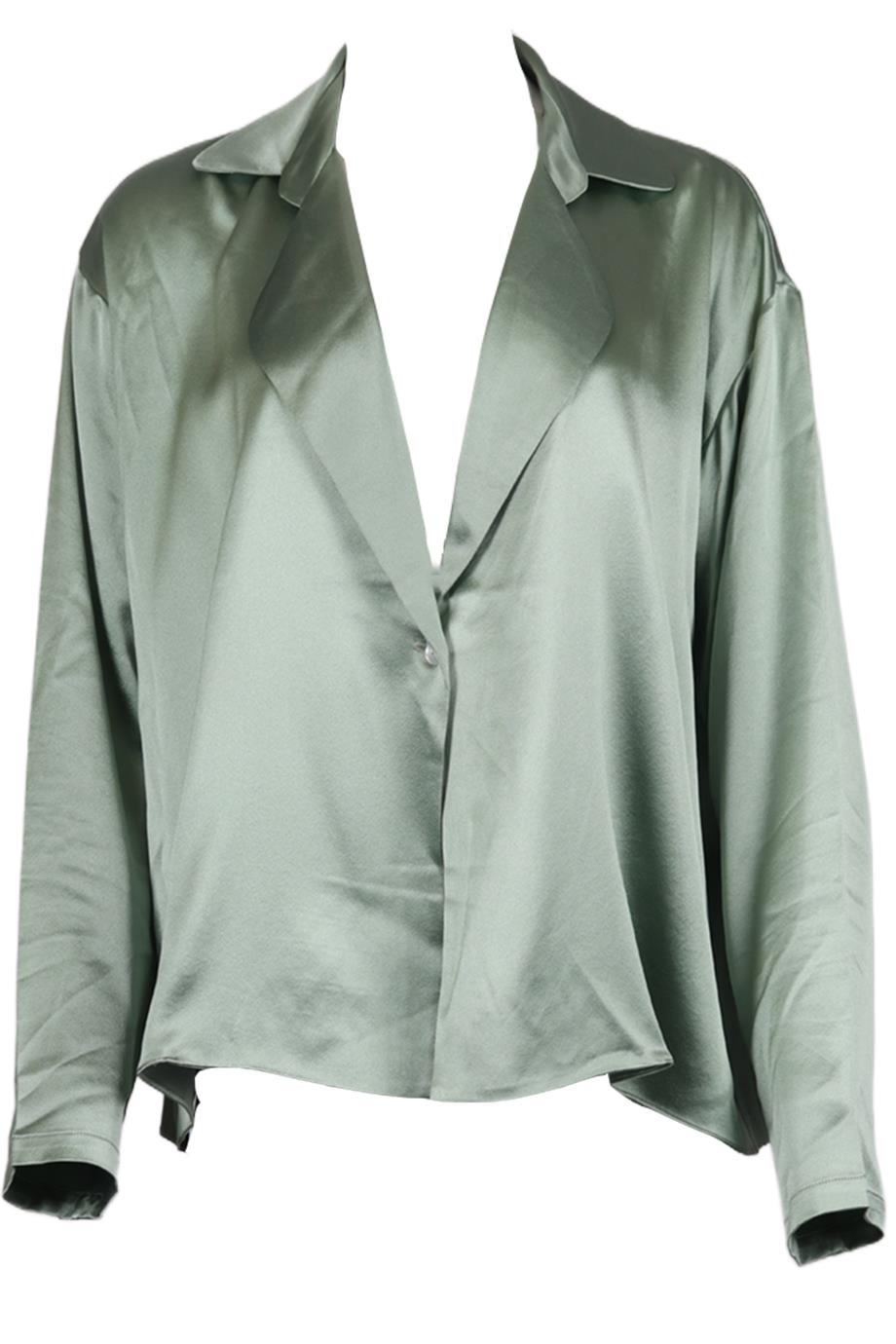 SABLYN SILK SATIN SHIRT XSMALL