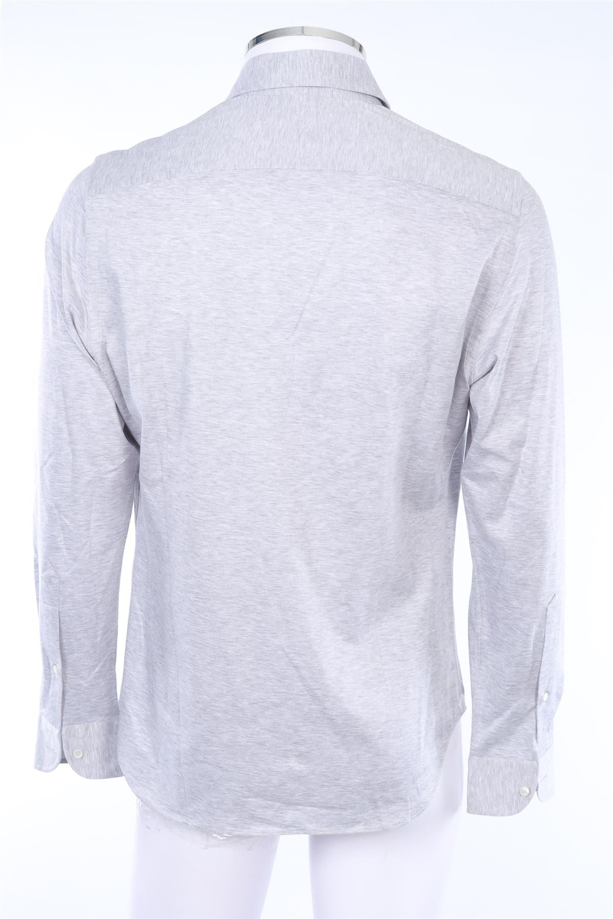 LORO PIANA LIGHT GREY MEN'S SHIRT MEDIUM