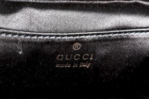 GUCCI BLACK VINTAGE VELVET TOTE BAG