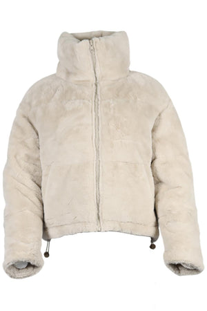 APPARIS QUILTED PADDED FAUX FUR JACKET XSMALL