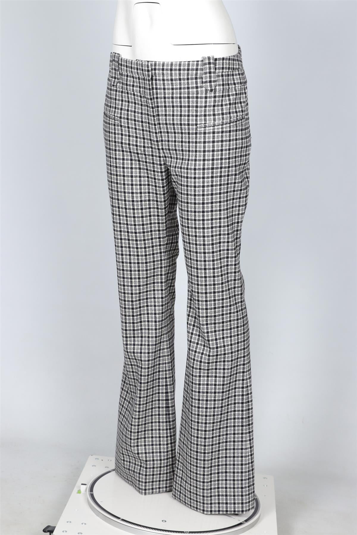 ALTUZARRA GREY WOOL STRAIGHT LEG PANTS FR 42 UK 14