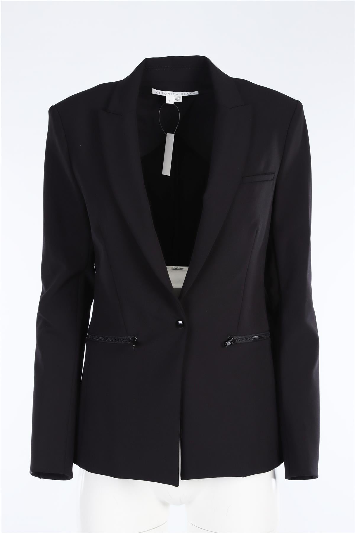 VERONICA BEARD BLACK JERSEY BLAZER US 6 UK 10