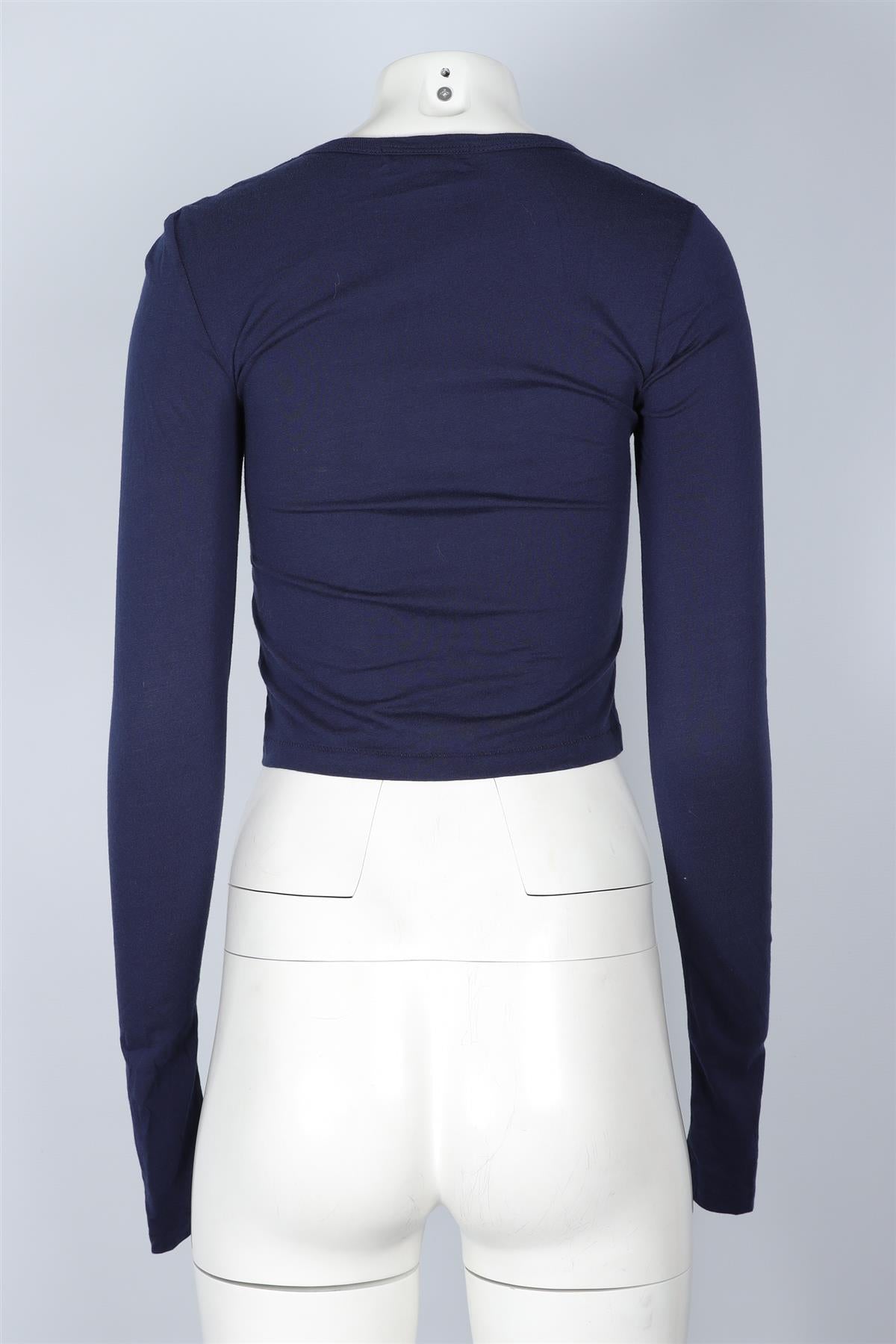 ETERNE NAVY COTTON TOP XSMALL