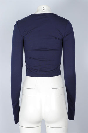 ETERNE NAVY COTTON TOP XSMALL