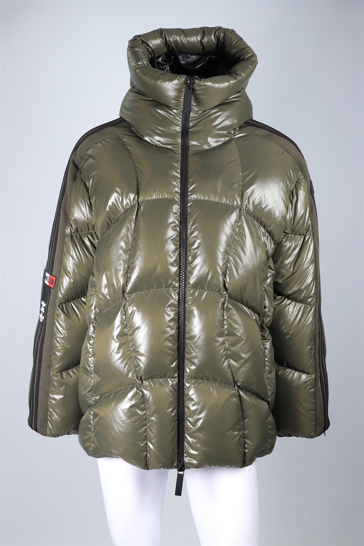 MONCLER GENIUS + ADIDAS ORIGINALS GREEN MEN'S PADDED DOWN JACKET UK/US 40