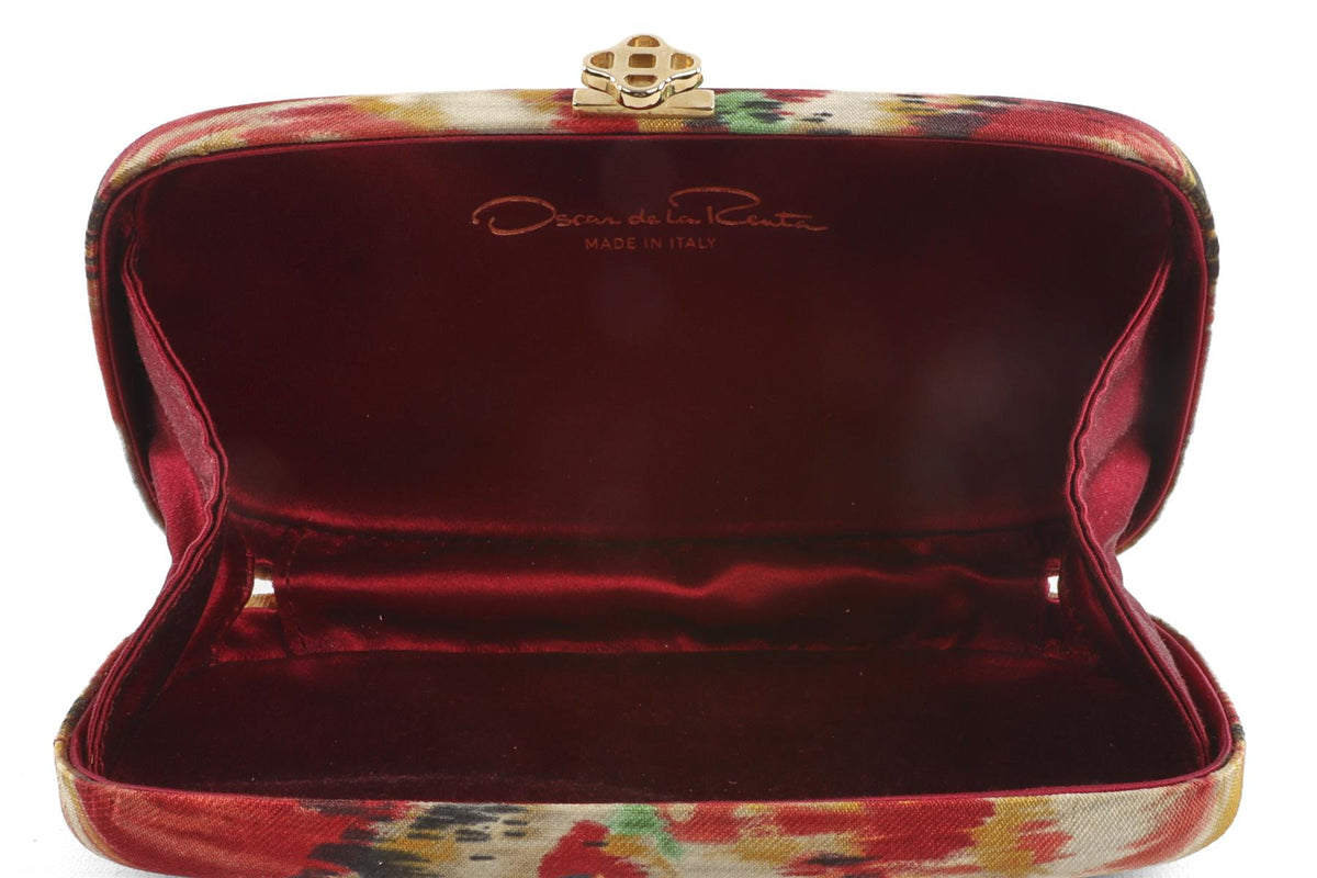 OSCAR DE LA RENTA MULTI SATIN CLUTCH