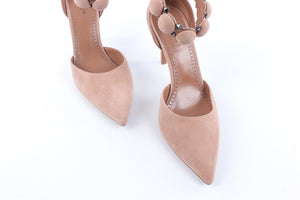 ALAÏA PINK BOMBE SUEDE PUMPS EU 38 UK 5 US 8