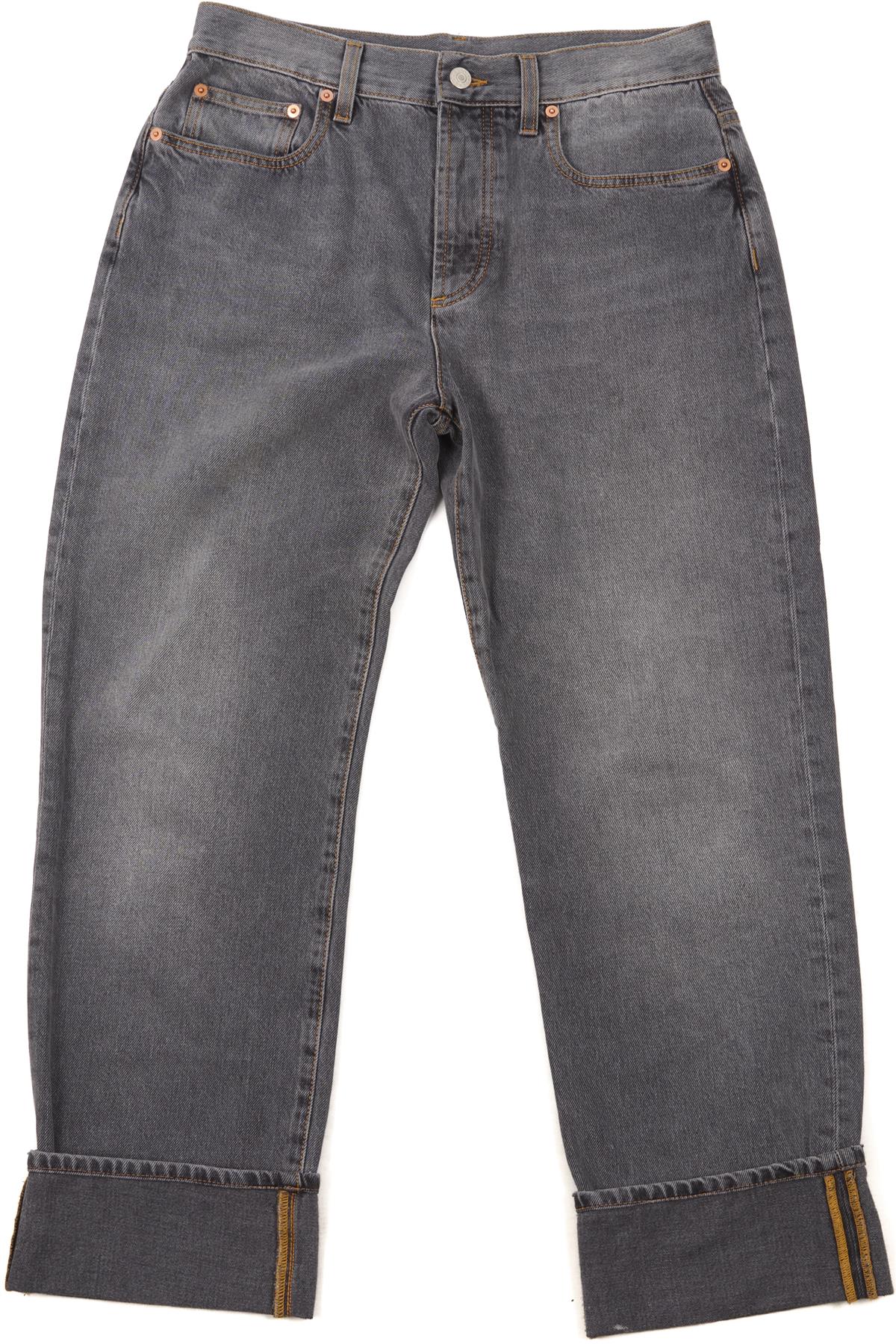GUCCI GREY HIGH RISE STRAIGHT LEG JEANS W28