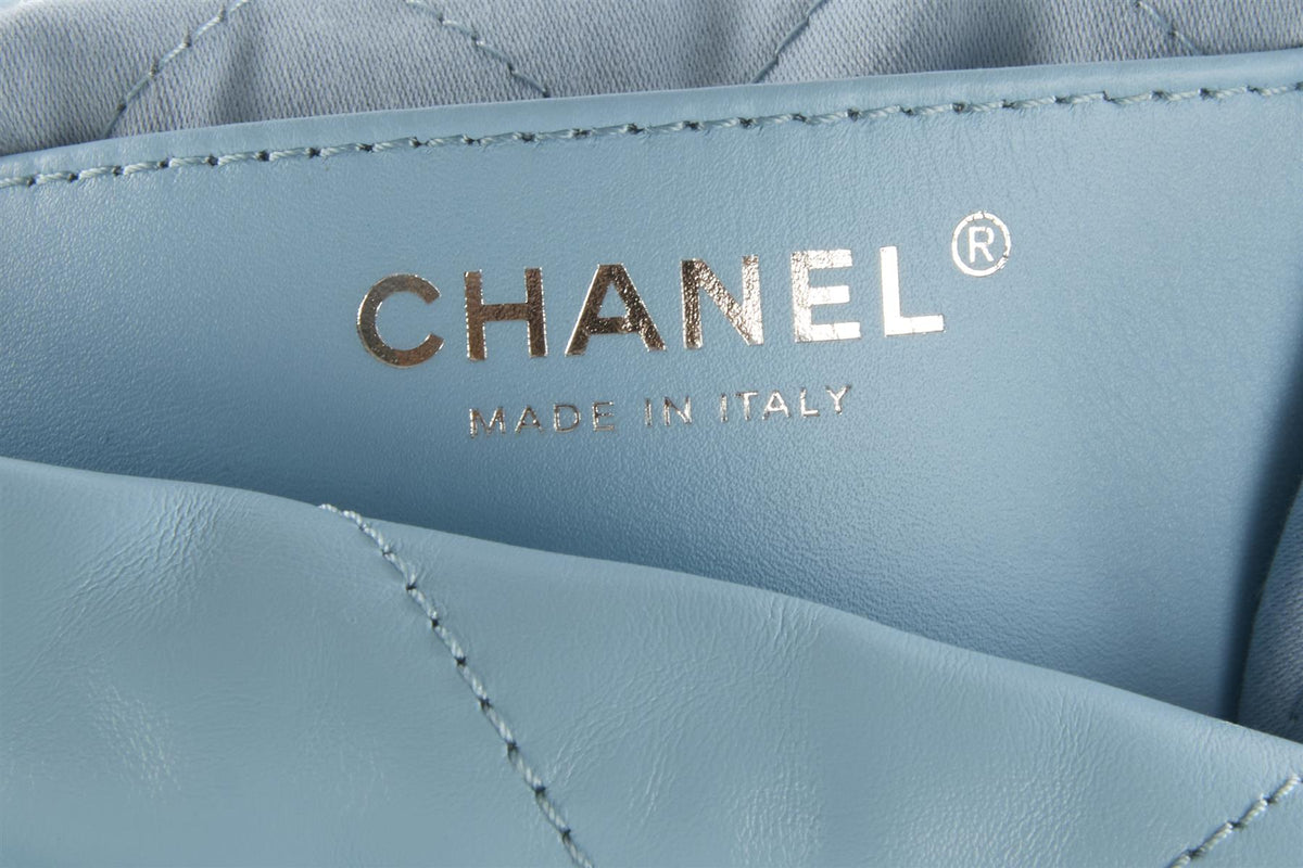CHANEL BLUE 2023 22 MINI QUILTED LEATHER SHOULDER BAG