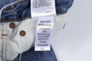 AGOLDE BLUE HIGH RISE STRAIGHT LEG JEANS W24 UK 6
