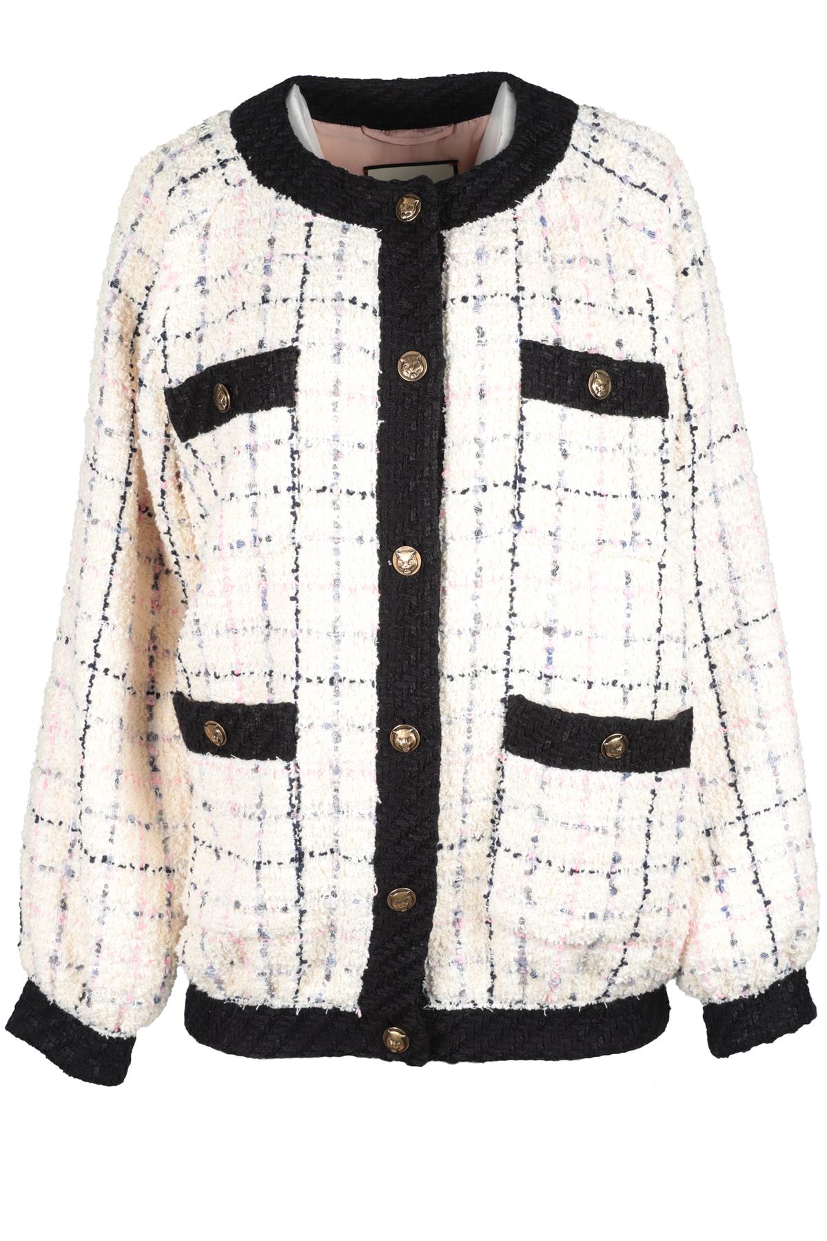 GUCCI MULTI 2022 TWEED JACKET IT 36 UK 4