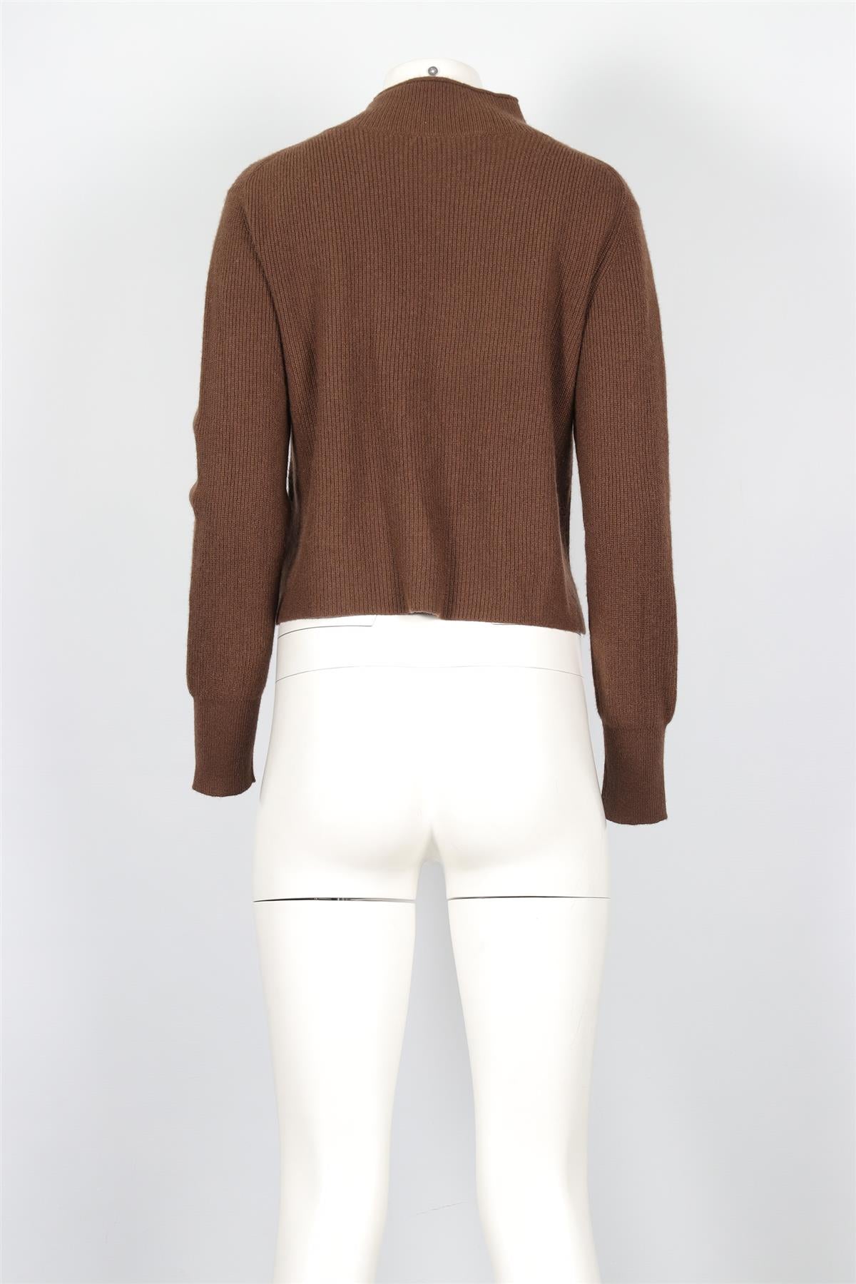 NAKED CASHMERE BROWN CASHMERE SWEATER XSMALL