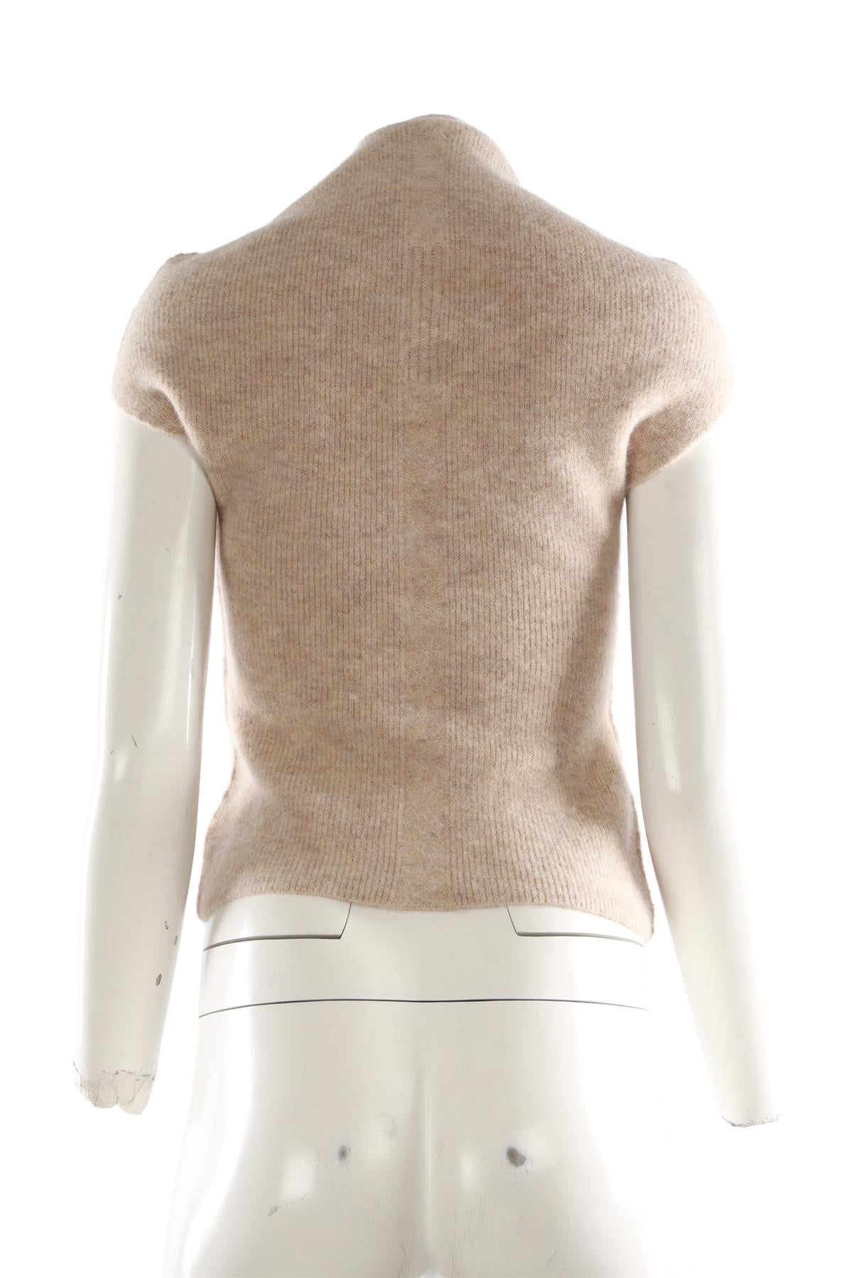 BEIGE ALPACA VEST