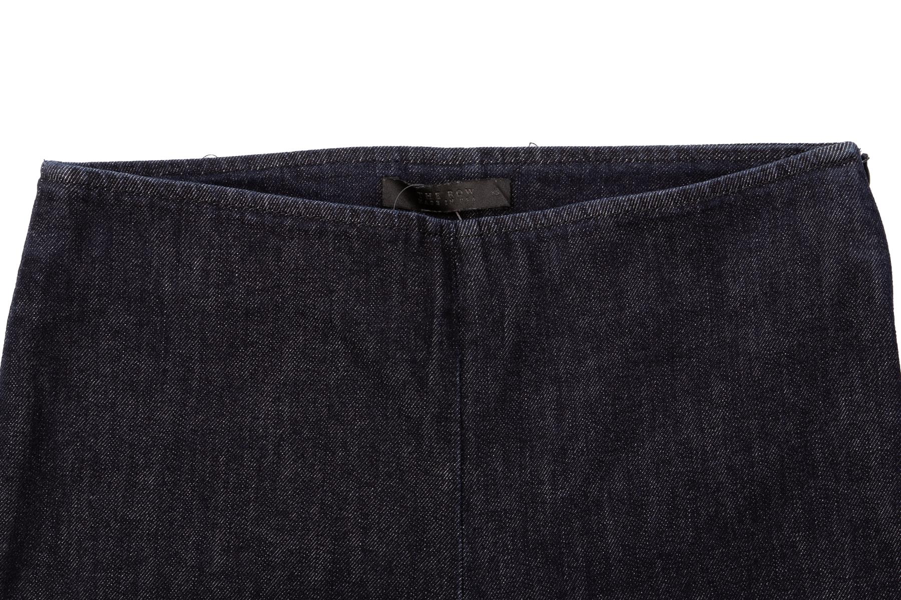 THE ROW NAVY DENIM SKINNY PANTS XSMALL