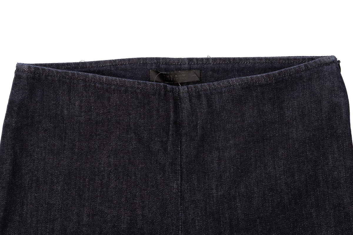 THE ROW NAVY DENIM SKINNY PANTS XSMALL