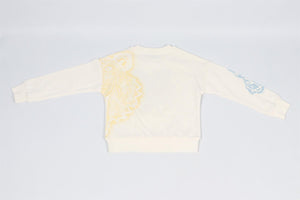 KENZO CREAM KIDS GIRLS COTTON SWEATSHIRT 8 YEARS