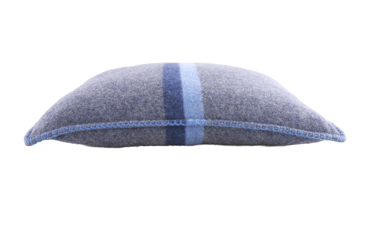 LOUIS VUITTON BLUE WOOL CUSHION