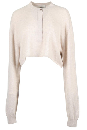 LE KASHA BEIGE CASHMERE SWEATER ONE SIZE