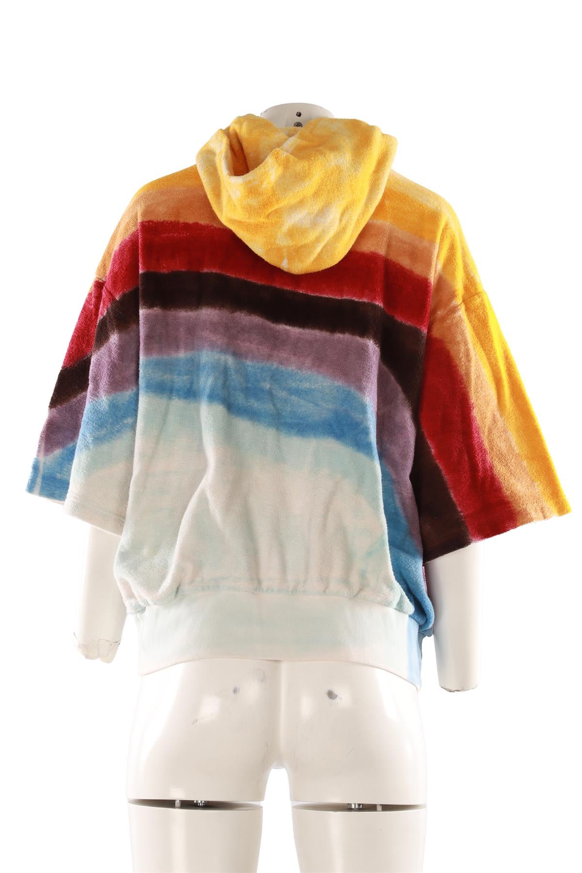 ACNE STUDIOS MULTI COTTON HOODIE SMALL