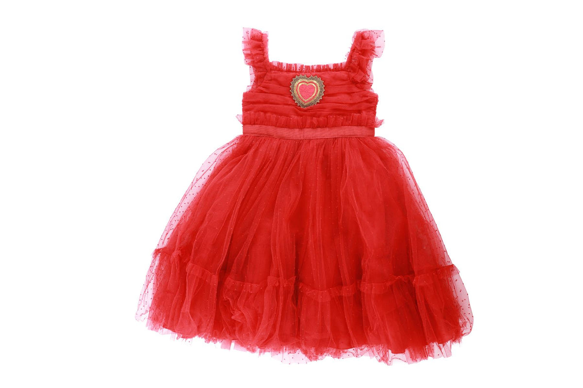 DOLCE & GABBANA RED KIDS GIRLS DRESS 24-30 MONTHS