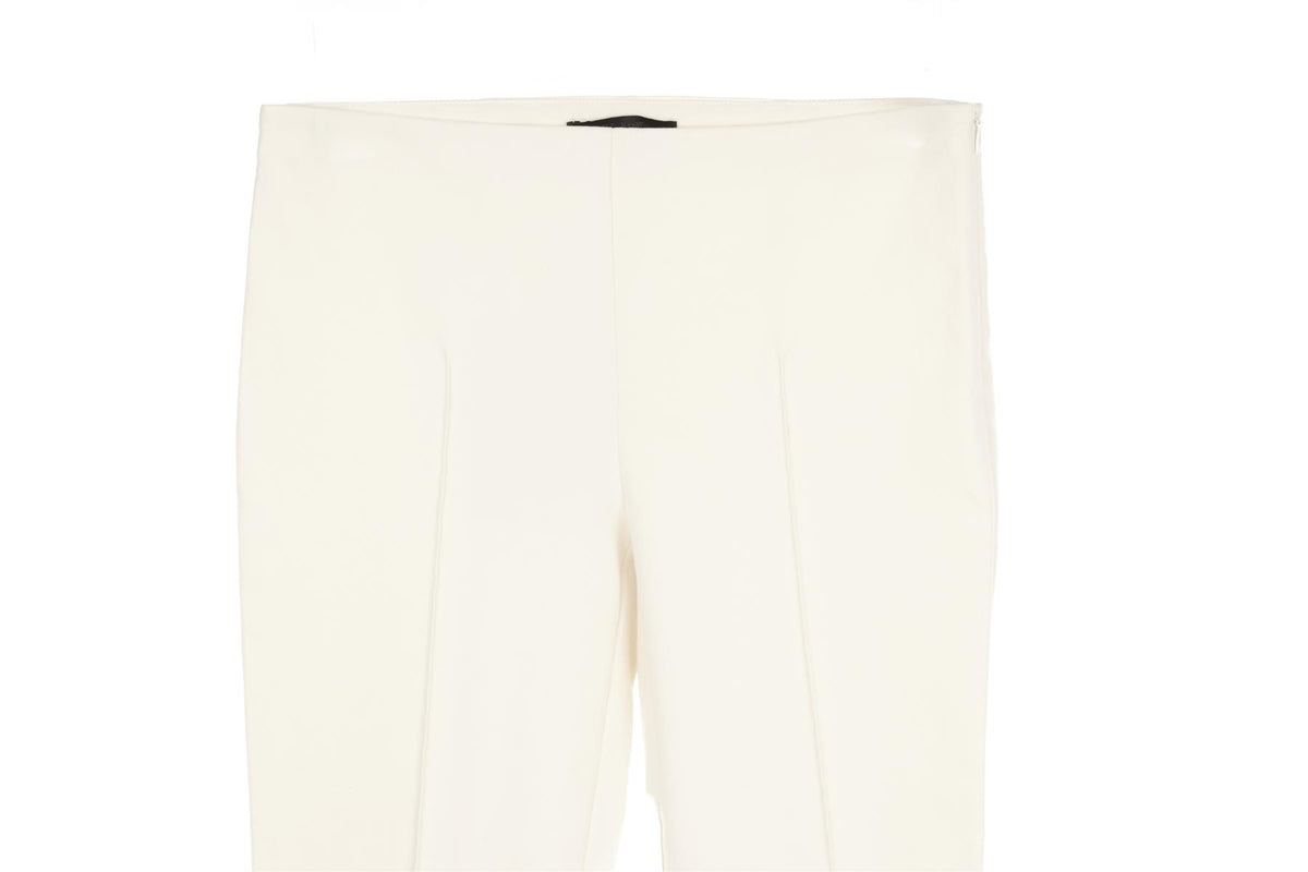 THE ROW IVORY COTTON SKINNY PANTS US 2 UK 6