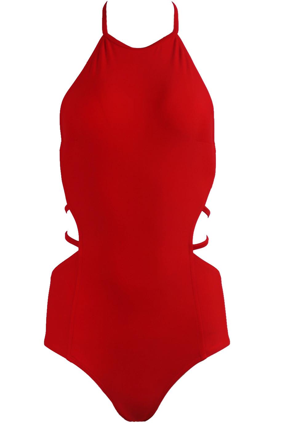 CHROMAT AMELIA CUTOUT HALTERNECK SWIMSUIT LARGE
