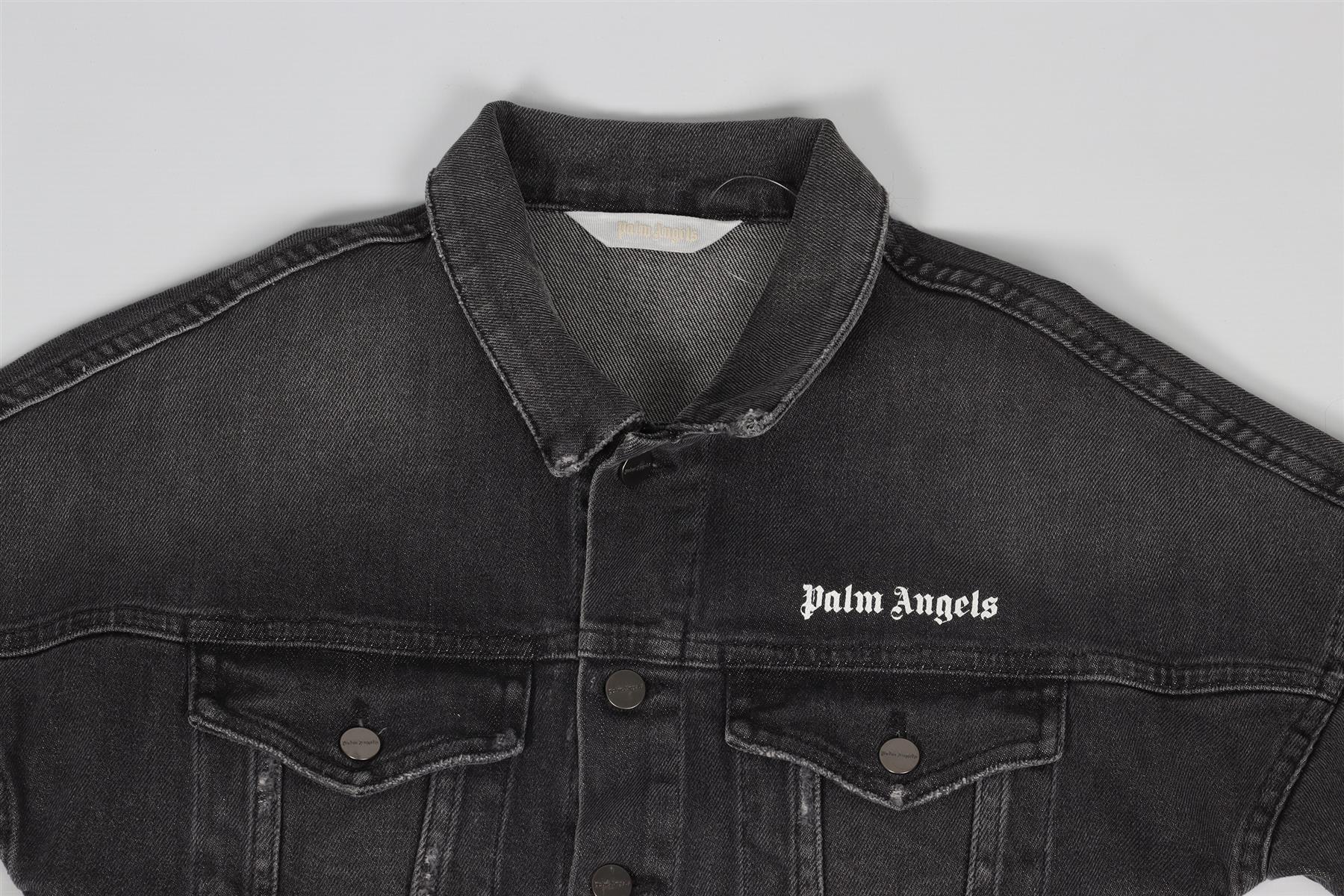 PALM ANGELS GREY KIDS BOYS JACKET 8 YEARS