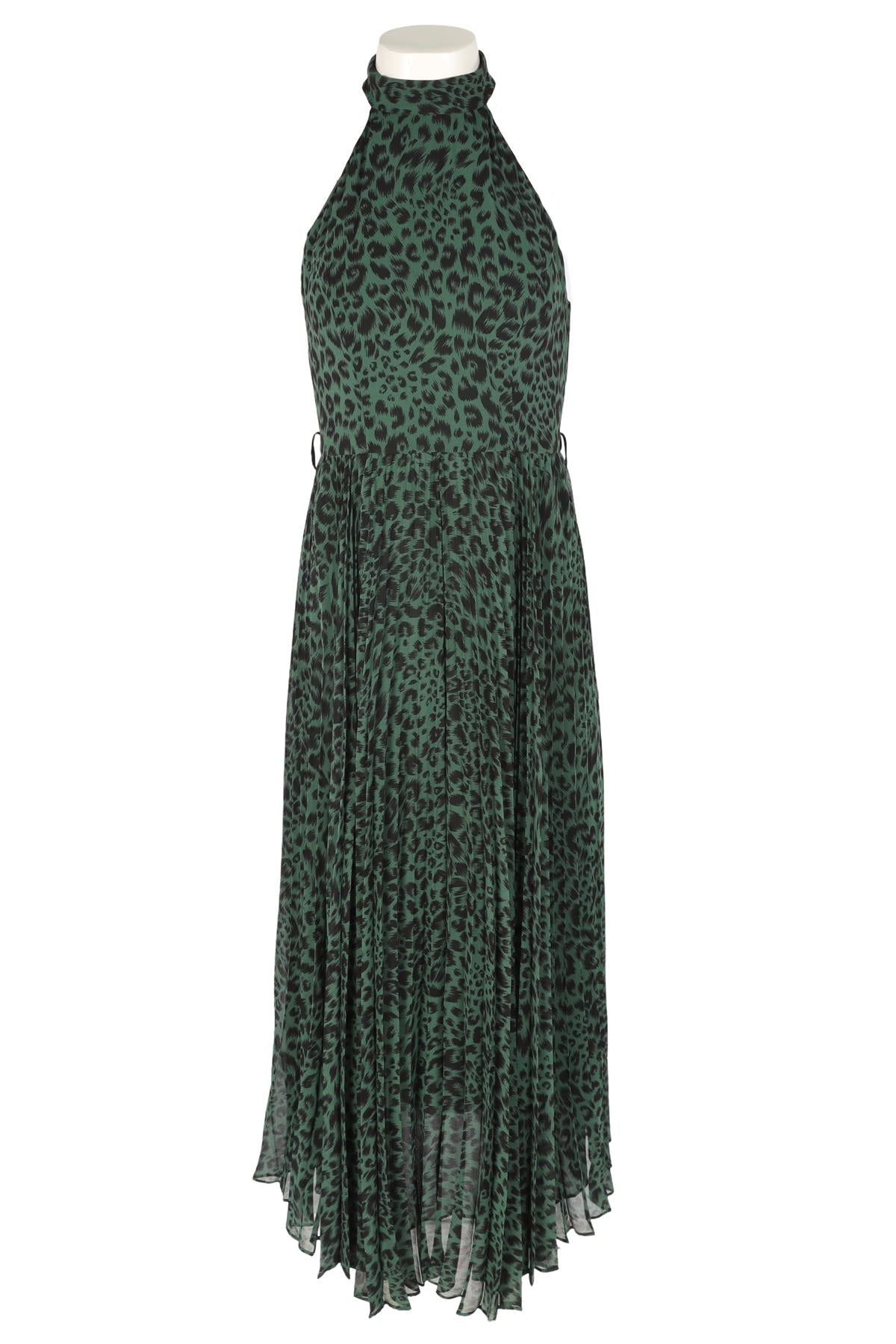 ZIMMERMANN GREEN CHIFFON MAXI DRESS UK 10