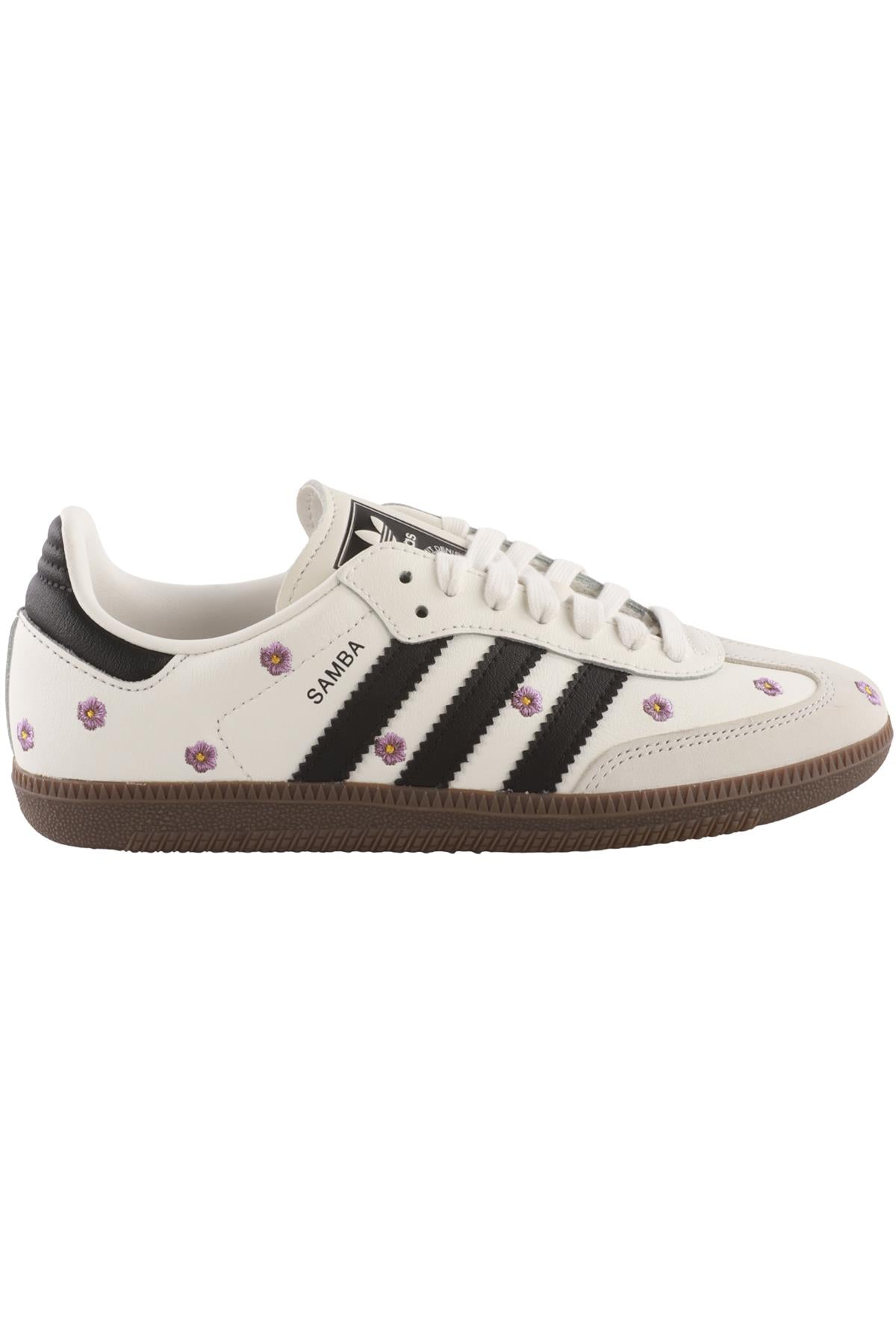 ADIDAS WHITE SAMBA PURPLE FLORAL SNEAKERS EU 37 1/3 UK 4.5 US 6