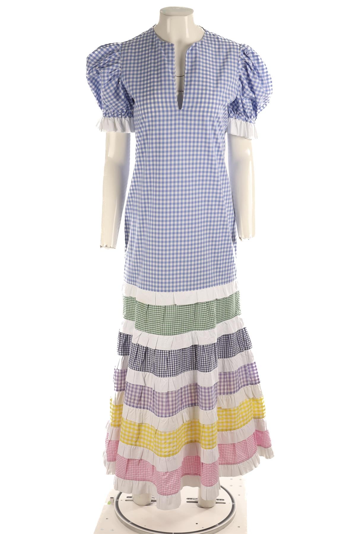 IVANA MA LONDON MULTI COTTON MIDI DRESS ONE SIZE