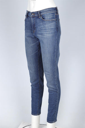 J BRAND BLUE MID RISE SKINNY JEANS W32 UK 14