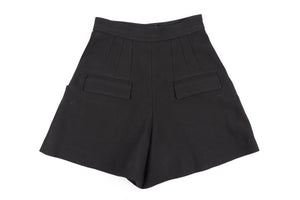 ISABEL MARANT BLACK WOOL SHORTS FR 36 UK 8