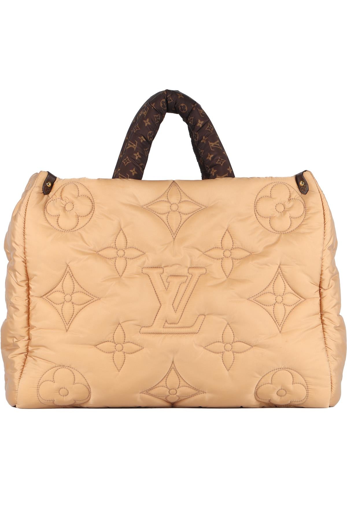 LOUIS VUITTON TAN 2021 ONTHEGO GM MONOGRAM NYLON TOTE BAG