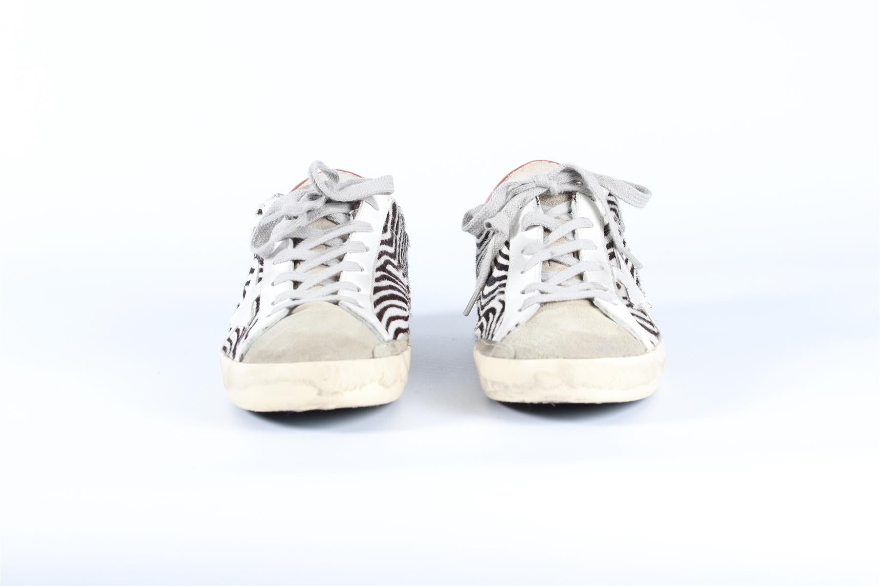 GOLDEN GOOSE DELUXE BRAND CALF HAIR SUPERSTAR SUEDE SNEAKERS