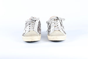 GOLDEN GOOSE DELUXE BRAND CALF HAIR SUPERSTAR SUEDE SNEAKERS