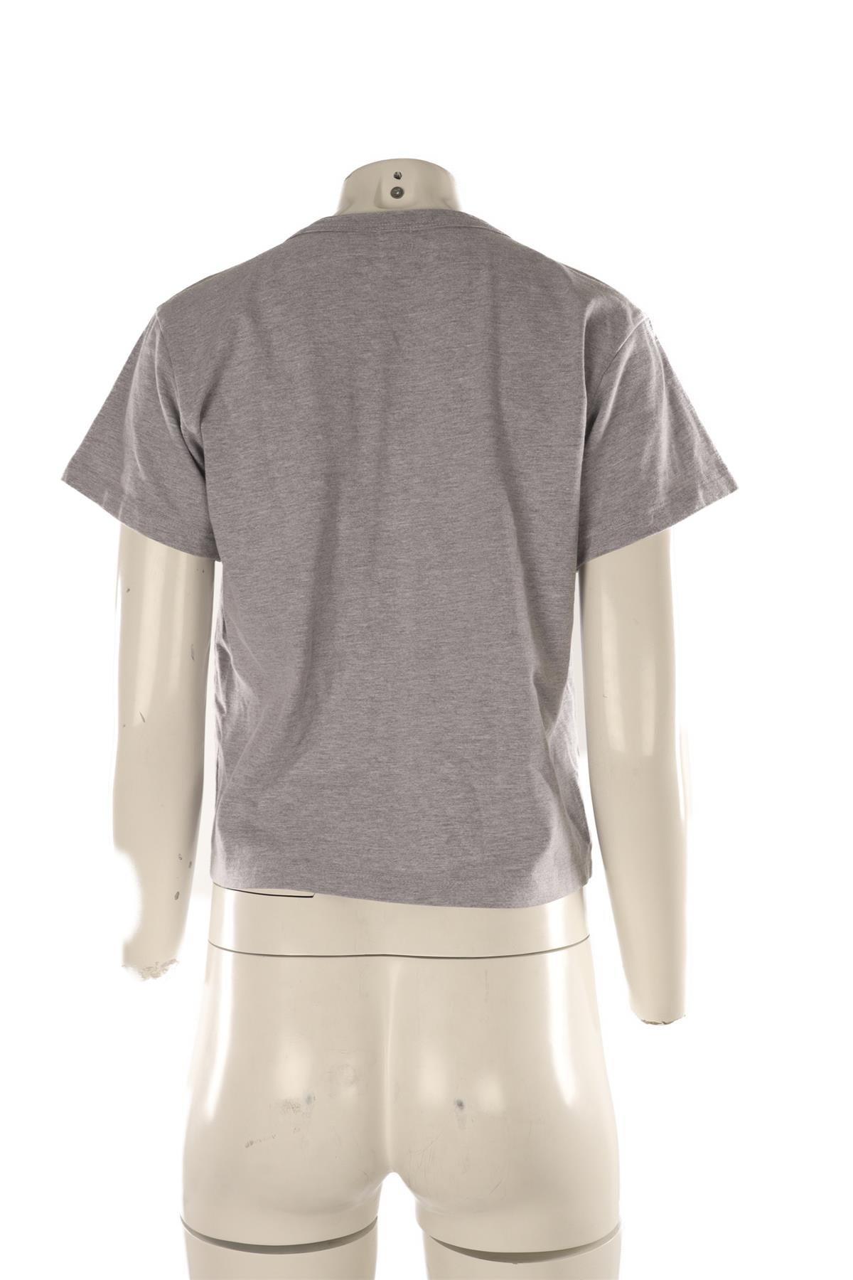 LESET GREY COTTON T-SHIRT SMALL