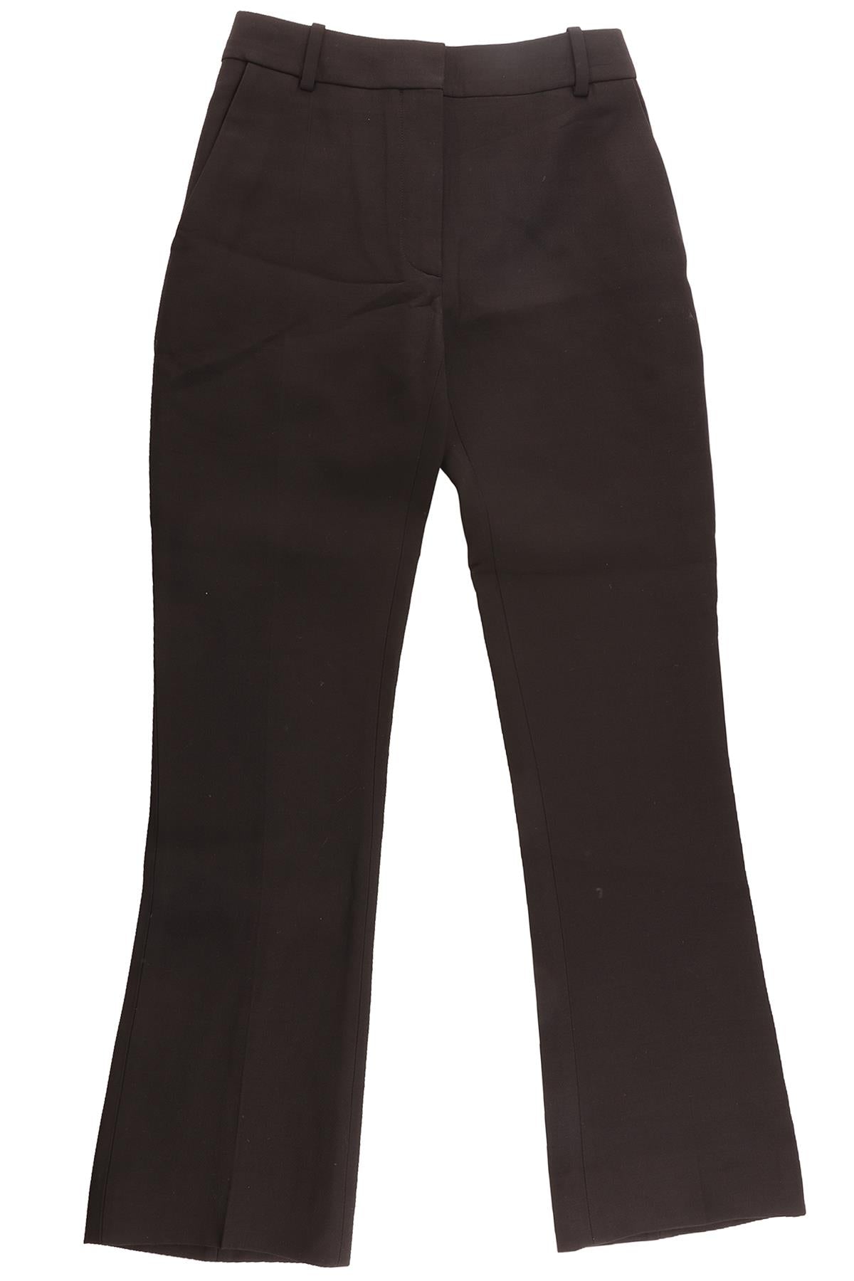 VALENTINO BLACK WOOL STRAIGHT LEG PANTS IT 36 UK 4