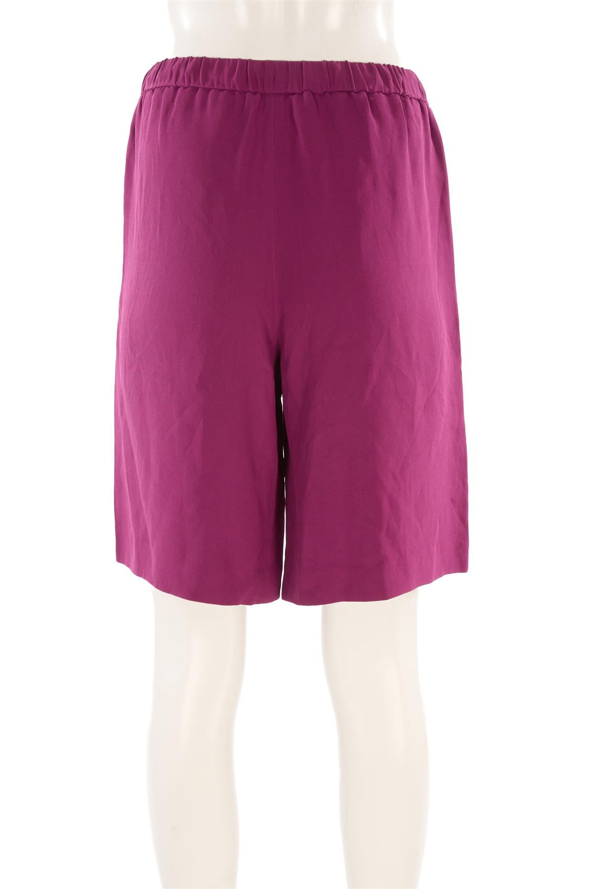 VALENTINO PURPLE SILK SHORTS IT 40 UK 8