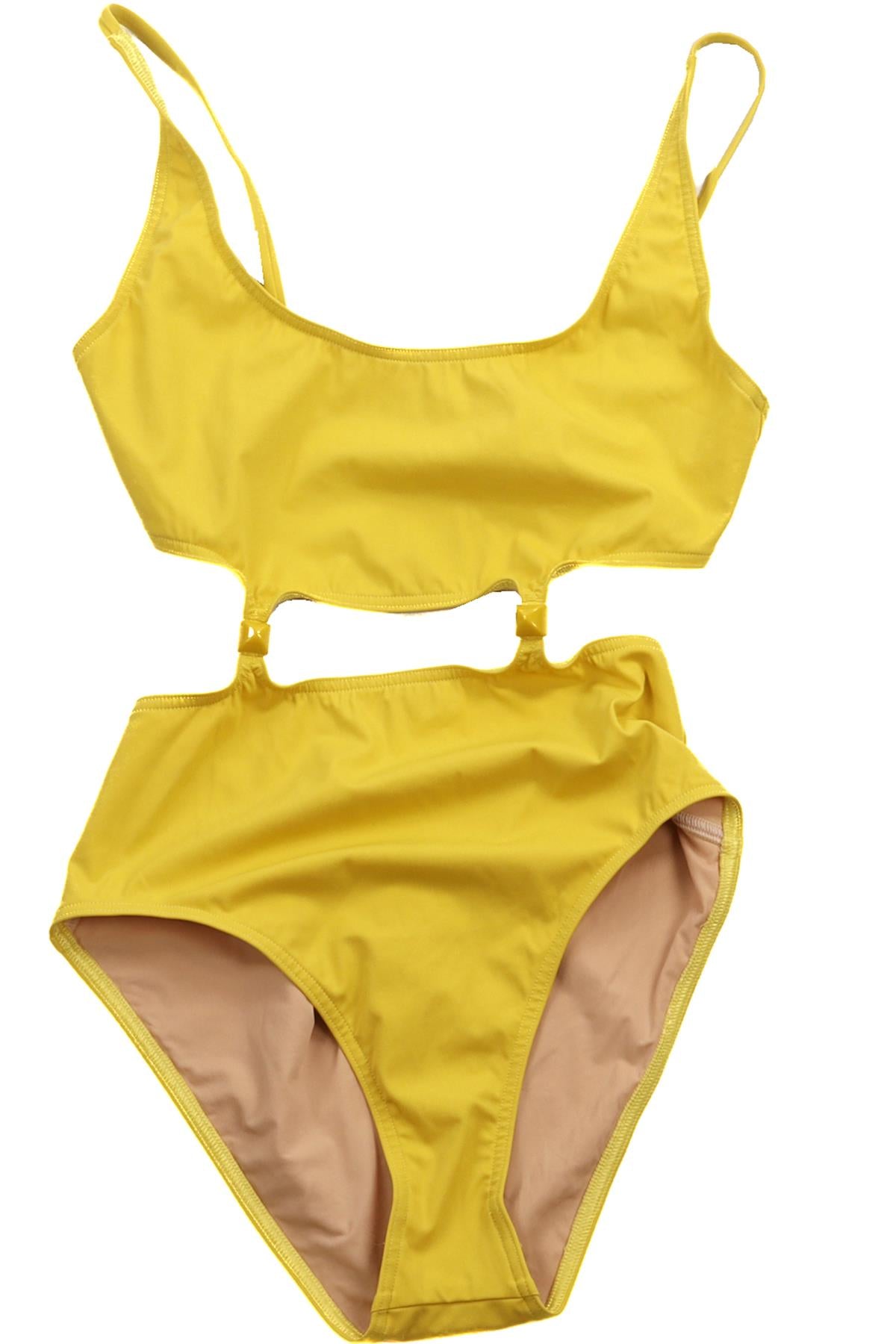 HERMÈS YELLOW SWIMSUIT FR 36 UK 8