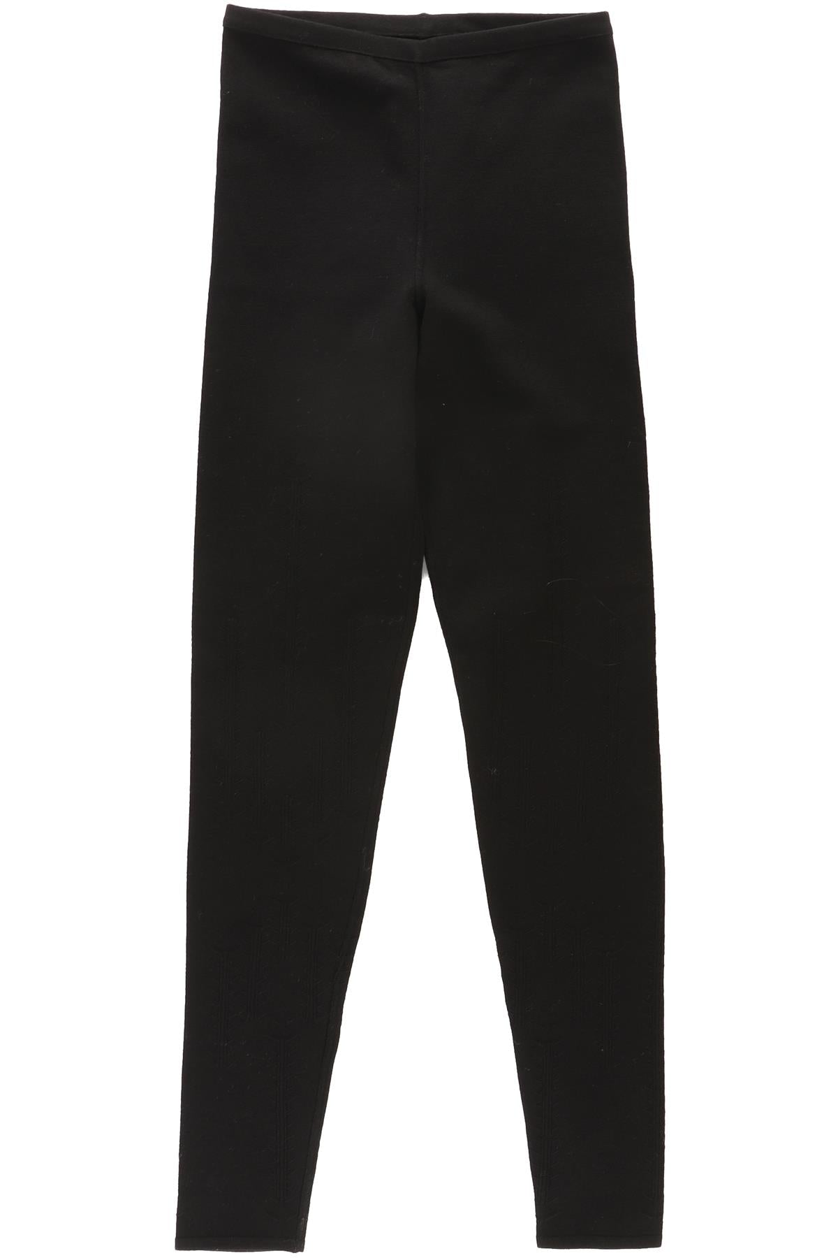 ALAÏA BLACK WOOL LEGGINGS XSMALL