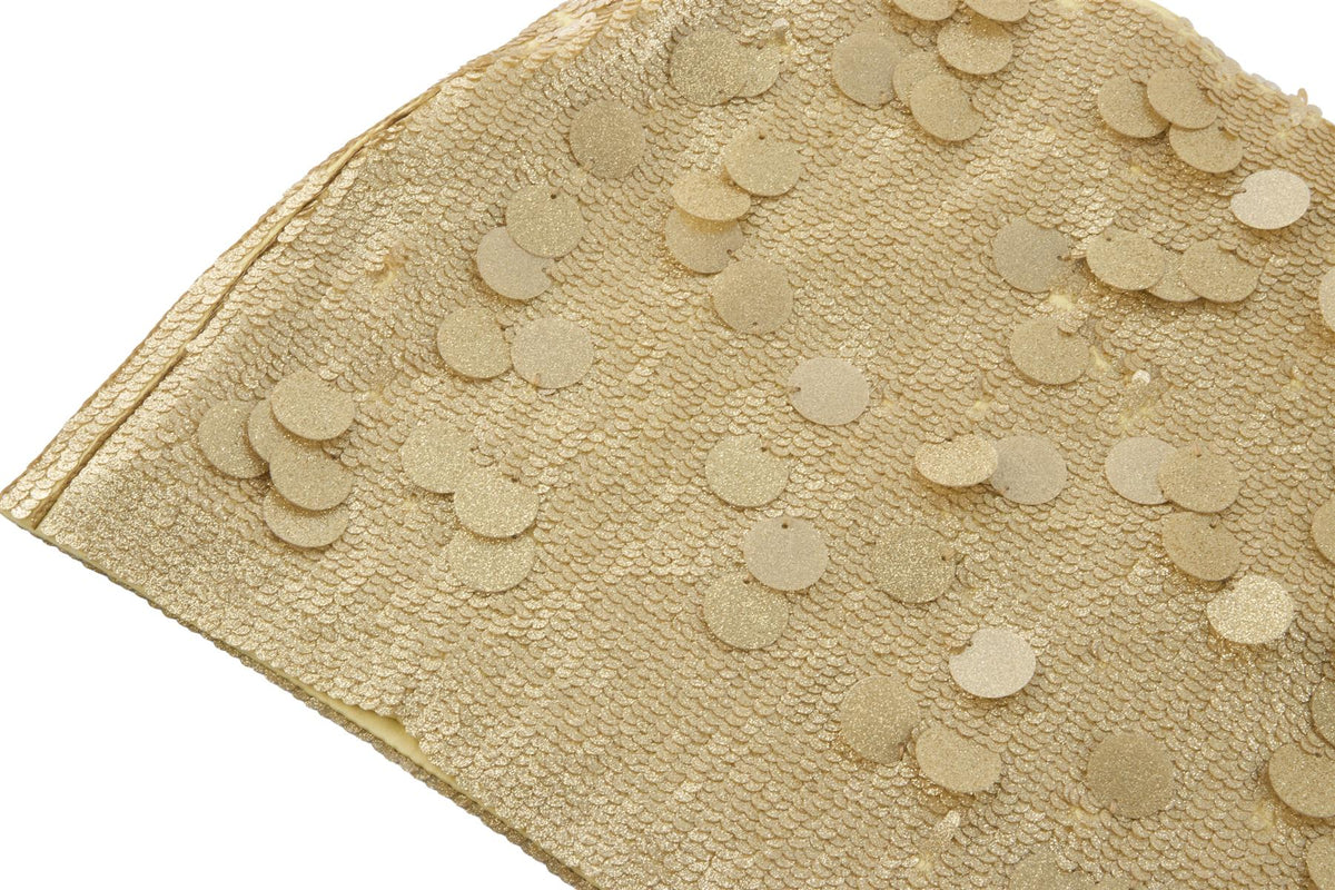 Gold Sequin Mini Skirt