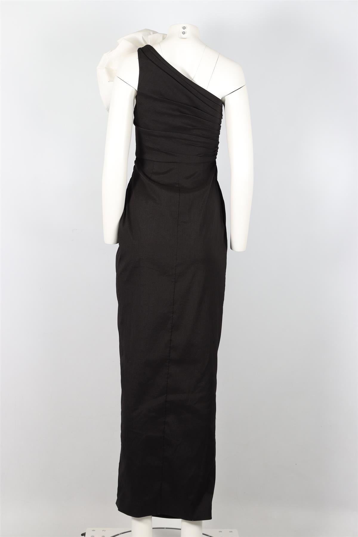 RACHEL GILBERT NYLON BLEND MAXI DRESS UK 8