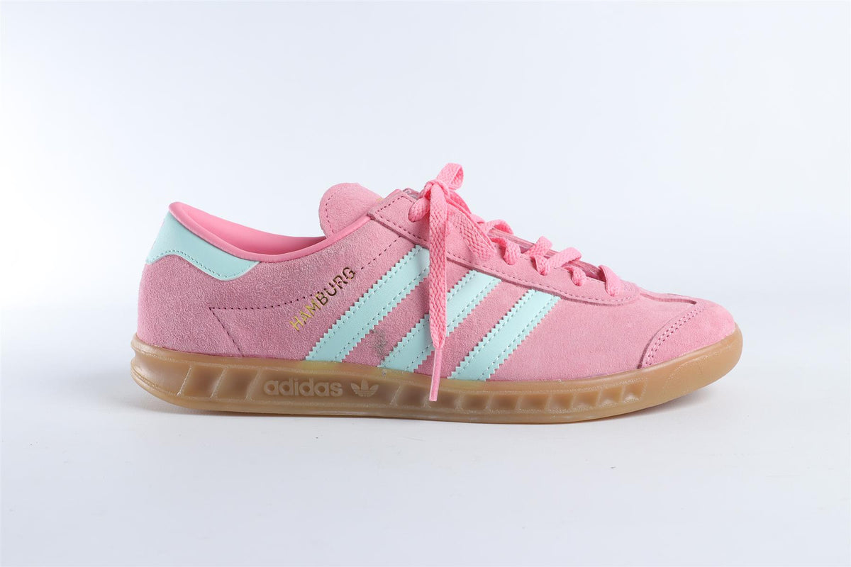ADIDAS PINK HAMBURG 'BLISS PINK SEMI FLASH AQUA' SNEAKERS EU 38 UK 5 US 6.5