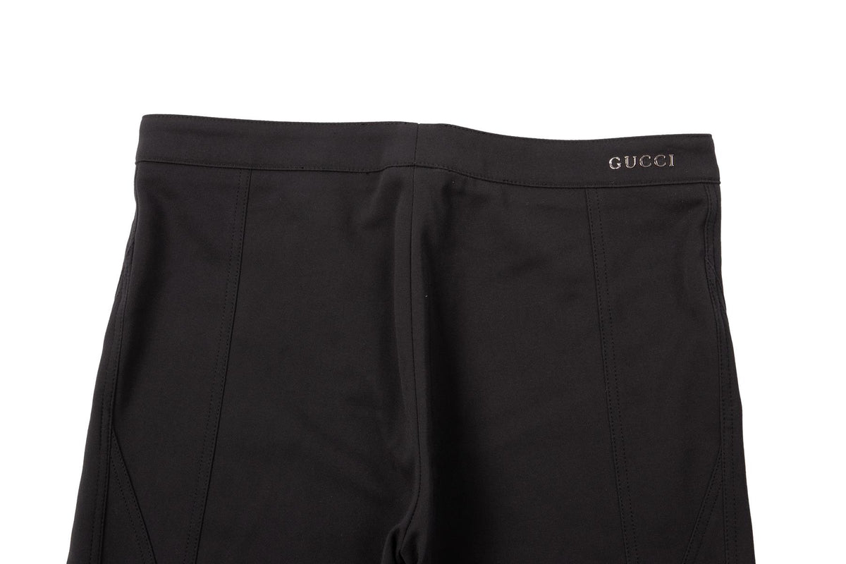 GUCCI BLACK VINTAGE JERSEY SKINNY PANTS IT 38 UK 6