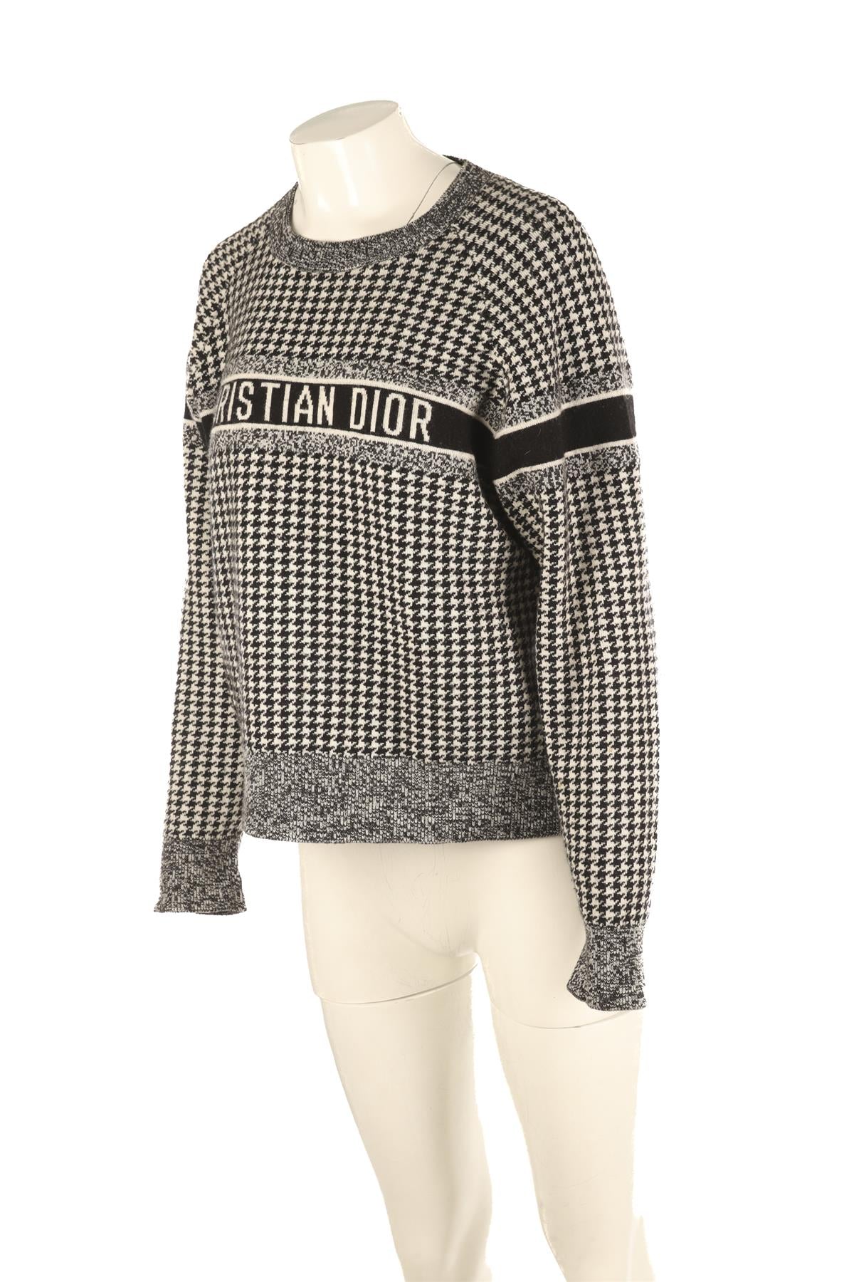 CHRISTIAN DIOR BLACK CASHMERE SWEATER FR 38 UK 10