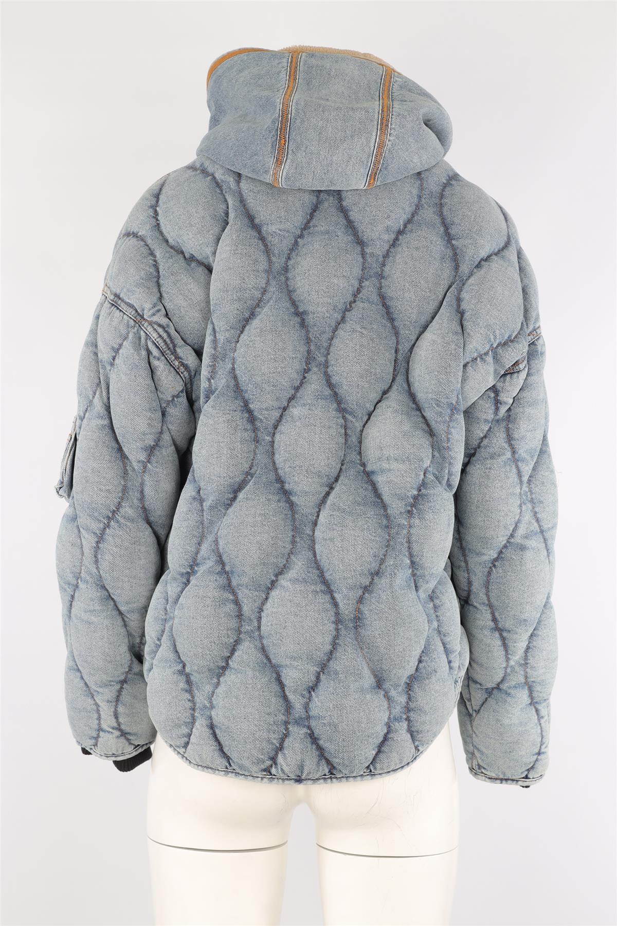 PERFECT MOMENT BLUE PADDED DENIM JACKET ONE SIZE