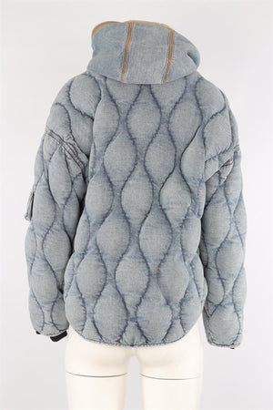 PERFECT MOMENT BLUE PADDED DENIM JACKET ONE SIZE