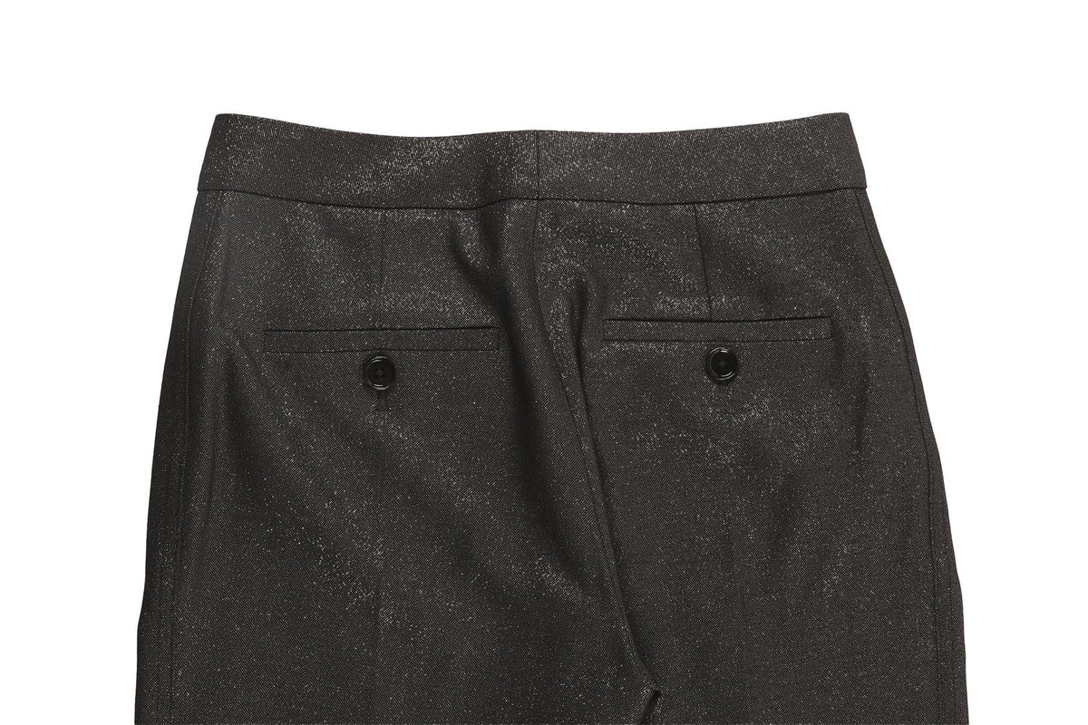 ME + EM GREY WOVEN STRAIGHT LEG PANTS UK 6