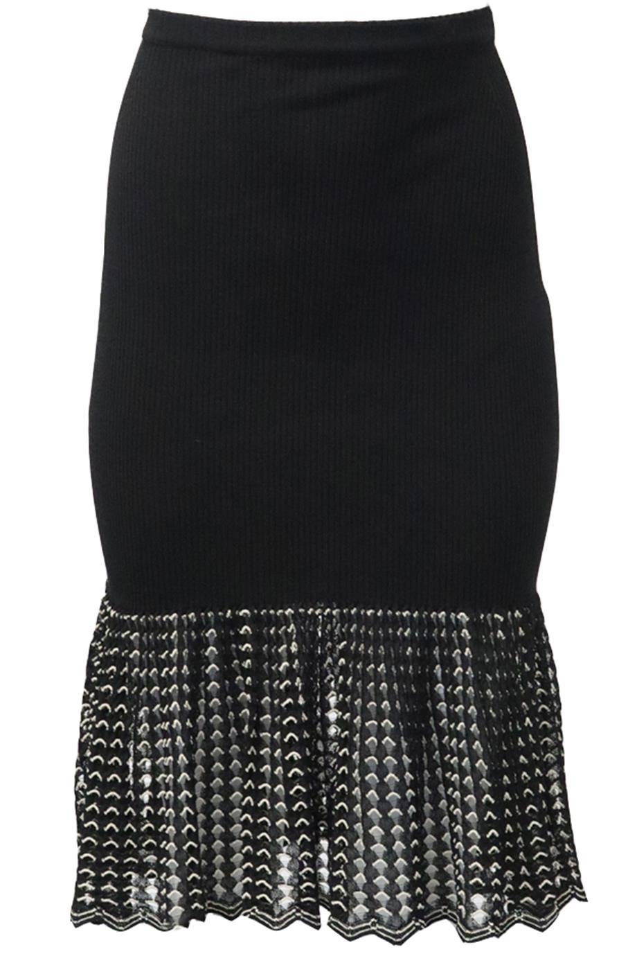 ALEXANDER MCQUEEN COTTON BLEND SKIRT SMALL