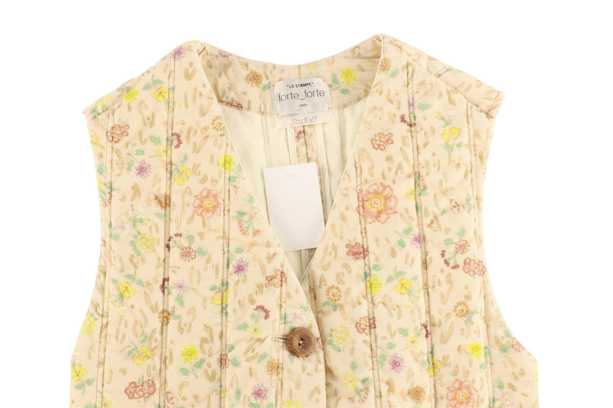 FORTE FORTE MULTI COTTON WAISTCOAT UK 6